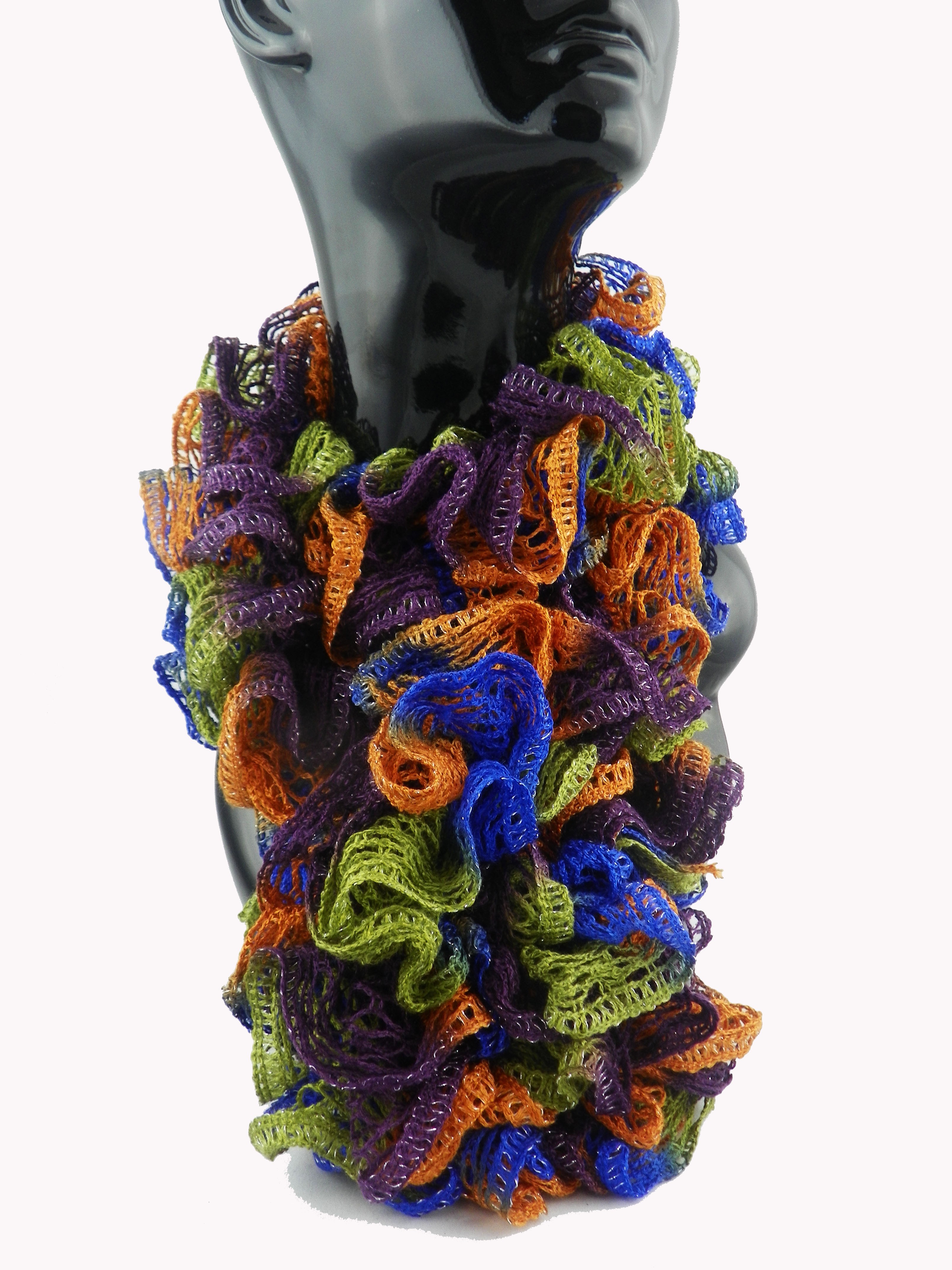 Multi-color Frilly Scarf