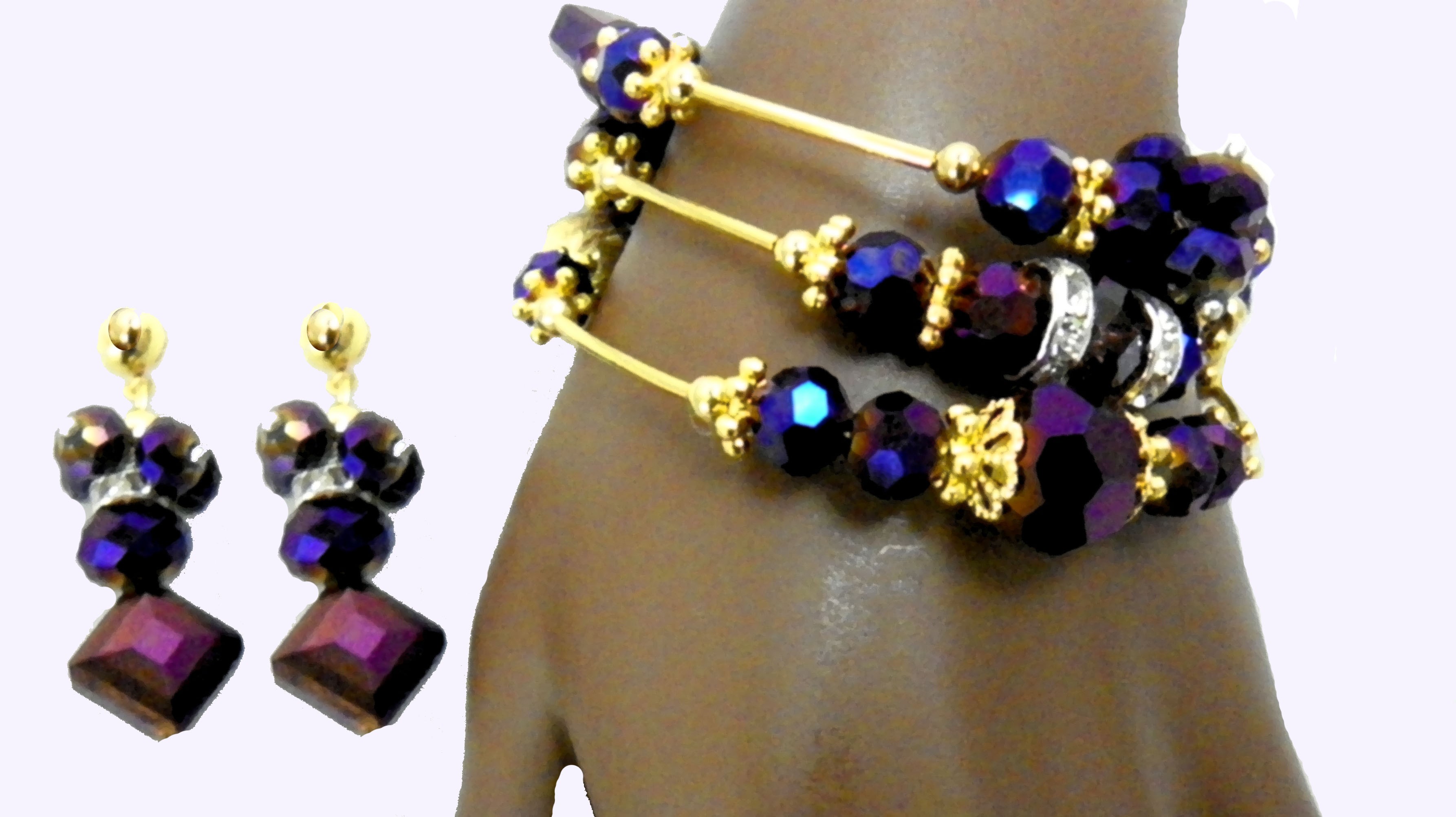 Royal purple crystal set