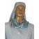 3 Strand Infinity Chain Scarf (Blue/Black/Grey/White)