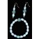 BRACELET AND EARRING LIGHT BLUE