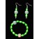 BRACELET AND EARRING GREEN