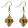 Handmade Faux Gold Crystal Earring