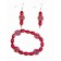 BRACELET AND EARRING RED